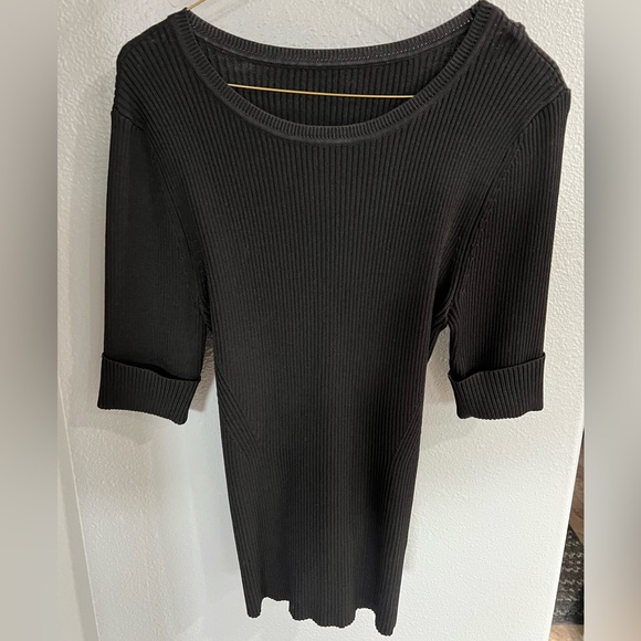 White House Black Market Black Knit Sweater - Picture 2 of 5